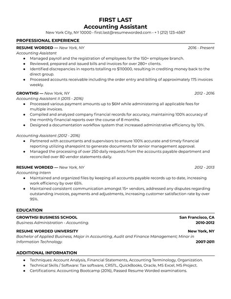 2024 Accountant Assistant Resume Example (+Guidance) 